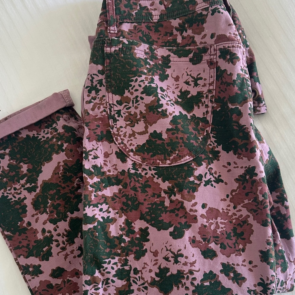 Floral Print Pink & Black Overalls - Picture 8 of 8